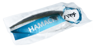Hamachi Blue World Seafood packaging